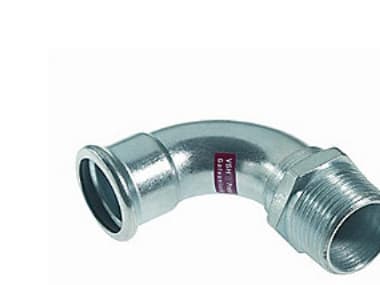 KAN-therm Lang albue 18xR1/2 med utvendig gjenge - 620200.9