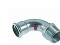 Miniatyrbilde 2 av 2: KAN-therm Lang albue 18xR1/2 med utvendig gjenge - 620200.9