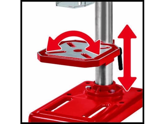 Einhell TC-BD 500, Søyleboremaskin for benkmontering, Nøkkel, B16, Sort, Rød, 300 RPM, 2410 RPM
