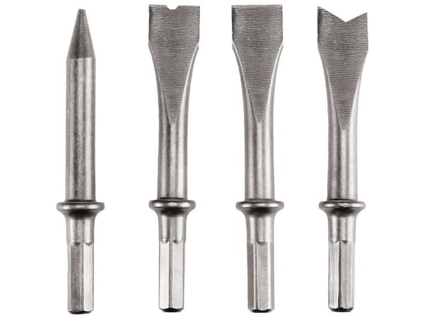 Einhell 4132769, Mejseltillbehör till slagborr, TC-PC 45, Metallisk, Stål, 120 mm, 4 styck