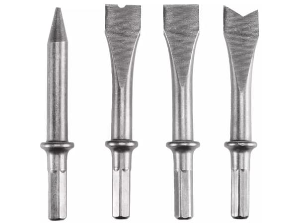 Einhell 4132769, Mejseltillbehör till slagborr, TC-PC 45, Metallisk, Stål, 120 mm, 4 styck