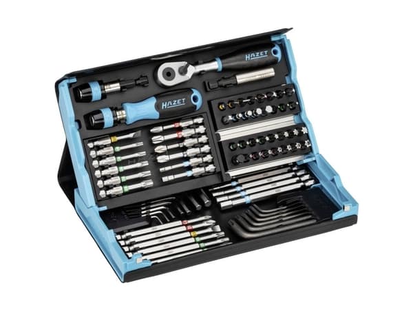 Hazet 2200SC-31 Bitsæt 73 dele Kærv, Krydskærv Phillips, Krydskærv Pozidriv, Unbrako, Indvendig-TORX, #####Tamper Resistant Torx