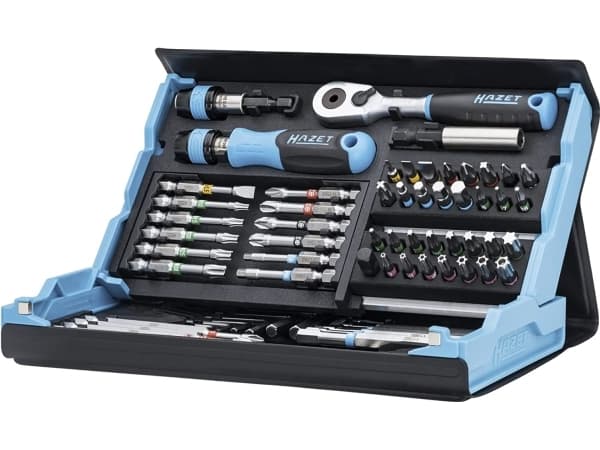 Hazet 2200SC-31 Bitsæt 73 dele Kærv, Krydskærv Phillips, Krydskærv Pozidriv, Unbrako, Indvendig-TORX, #####Tamper Resistant Torx