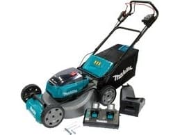 Makita Cordless lawn mower DLM532PT2, 36 volts (2x18 volts) (blue/black, 2x Li-ion batteries 5.0 Ah, with wheel drive)