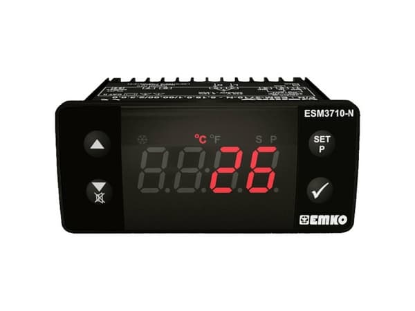Emko ESM-3710-N 2-punktsstyrning Temperaturregulator PTC -50 till 150 °C Relä 16 A (L x B x H) 71 x 76 x 34,5 mm
