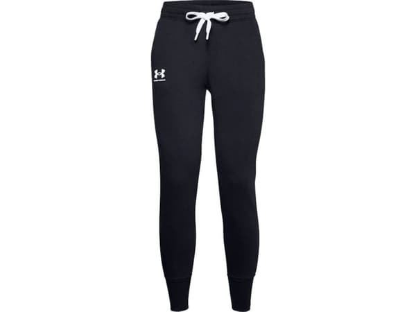 Bukser for kvinner Under Armour Rival Fleece svart 1356416 001 (2XL)