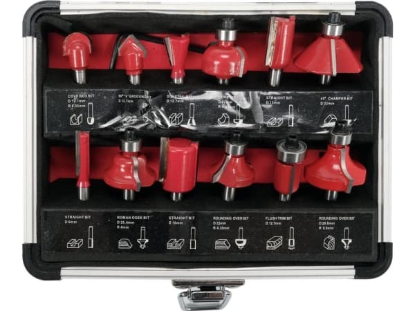 Yato YT-68006, Bit-sett, 6 mm, 12 stykker, 6, 12, 12,7, 13, 16, 22, 25,4, 28,6, 32 mm