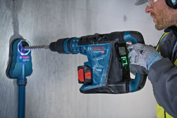 Bosch GBH 18V-40 C Professional - Roterende hammer - trådløs - SDS-max - 9 joule - uten batteri, ingen lader - 18 V - SOLO