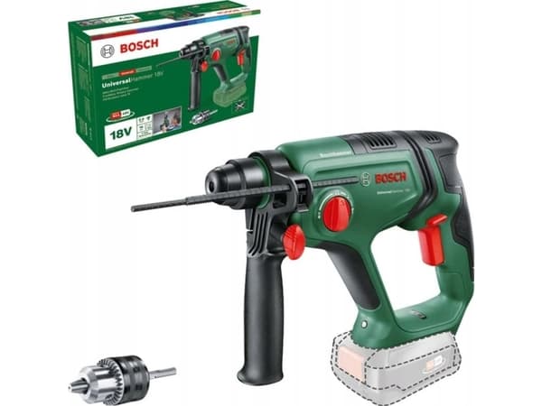 Bosch UniversalHammer 18V - Roterende hammer - trådløs - SDS-plus - 2 joule - uten batteri, ingen lader - 18 V - SOLO