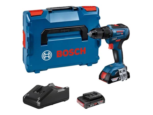Bosch GSR 18V-45 Professional - Drill/driver - trådløs - 2 hastigheter - nøkkelfri borhylse 13 mm - 45 N·m - 2 batterier, inkludert lader - 18 V