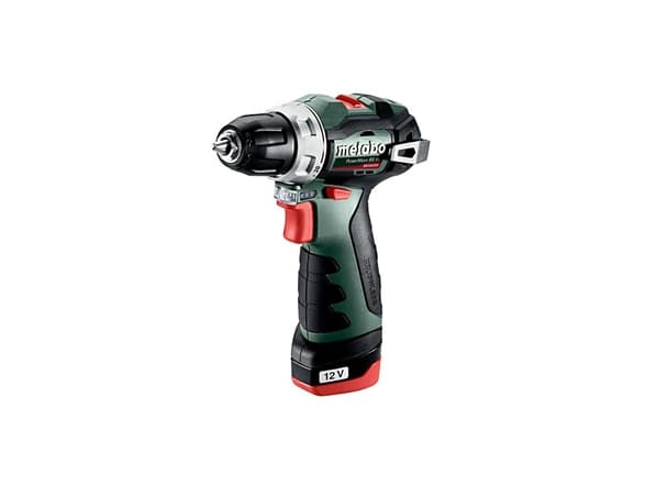 Metabo PowerMaxx BS BL - Drill/driver - trådløs - 2 hastigheter - nøkkelfri borhylse 10 mm - 38 N·m - 2 batterier - 12 V