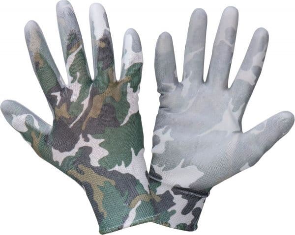 Lahti Pro Camo-belagte hagehansker størrelse 7" (L231307K)