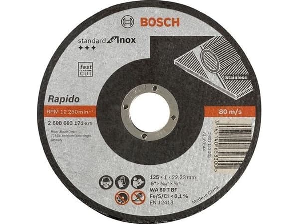 Bosch SKÄRSKÄRAR INOX 125X1,0MM 10 stycken