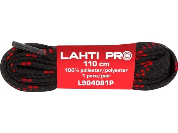 Lahti Pro FLATTE SKO. SVART-SORT. L904071P, 10 PAR, 110CM, LAHTI