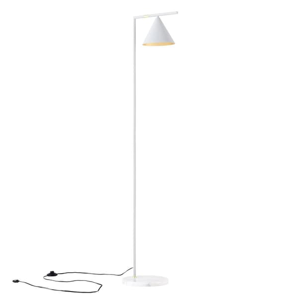 Golvlampa Leicester 160 cm metall marmor vit [lux.pro]