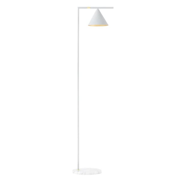 Golvlampa Leicester 160 cm metall marmor vit [lux.pro]
