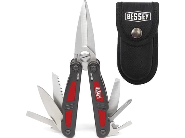BESSEY DBST, Rustfritt stål, Svart, Rød, Sølv, 17,5 cm, 360 g, 5,5 cm