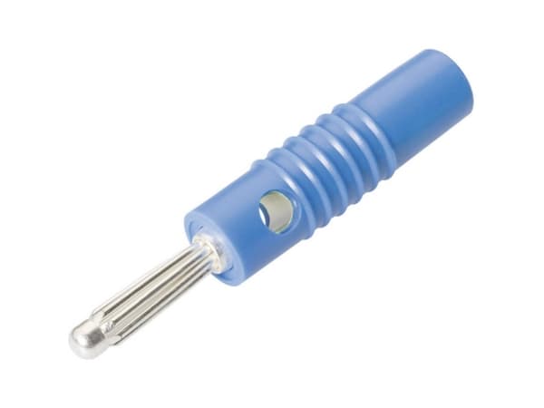 Schnepp L 4004 S BLAU Bananstik Stik, lige Stift-diameter: 4 mm Blå 1 stk Blå 1 stk
