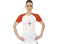 Miniatyrbild 1 av 3: Brubeck Women's 3D kortärmad T-shirt Husar PRO vit-röd r.M (SS12110)