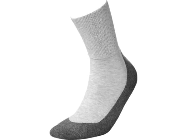 JJW Medic Deo Cotton helsesokker, askegrå, størrelse 35-37
