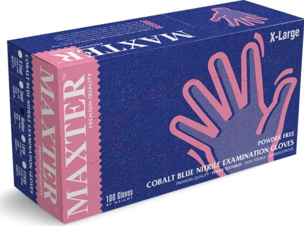 Maxter NITRIILIKÄSINEET MAXTER COBALT BLUE XL 100 PCS.