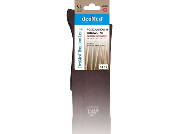 JJW DEOMED BAMBOO LANGE knestrømper brune 43-46 *)