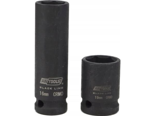 AWTOOLS LYHYT & PITKÄ 1/2" 20-osainen MUSTA LINJAPUTKI SUCKS