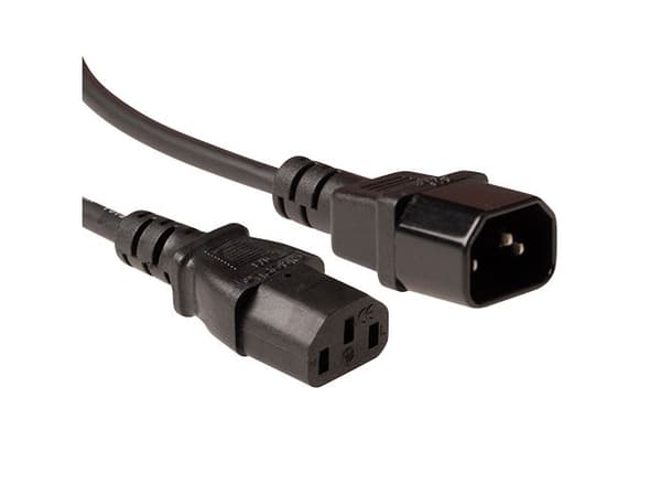 ACT AK5214 12m C14-Koppler C13-Koppler Schwarz Stromkabel - 1,2 m (AK5214)