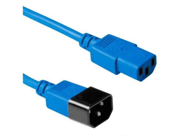 ACT AK5424 Stromkabel Blau 0,3 m C13-Koppler C14-Koppler (AK5424)