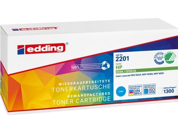 Edding EDD-2201, 1300 sidor, Cyan, 1 styck