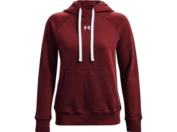 Under Armour Women's Rival Fleece HB Hoodie Red 1356317 690