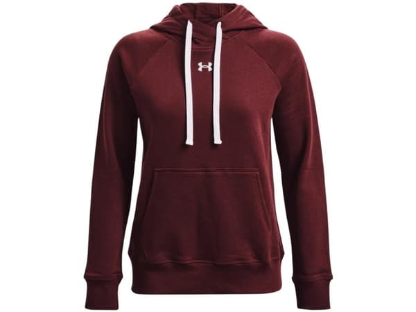 Under Armour Women's Rival Fleece HB Hoodie Red 1356317 690