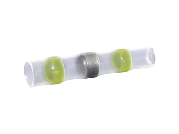 Quadrios 22C464 Crimpkonnektor Med krympeslange 4.0 mm² 6.0 mm² Helisoleret Gul 1 Set