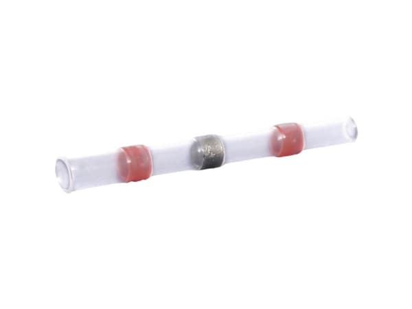 Quadrios 22C462 Crimpkonnektor Med krympeslange 0.5 mm² 1.0 mm² Helisoleret Rød 1 Set