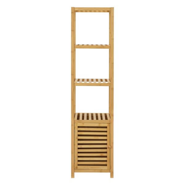 Badrumshylla Liminka 140x34x33 cm bambu [en.casa]