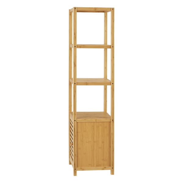 Badrumshylla Liminka 140x34x33 cm bambu [en.casa]