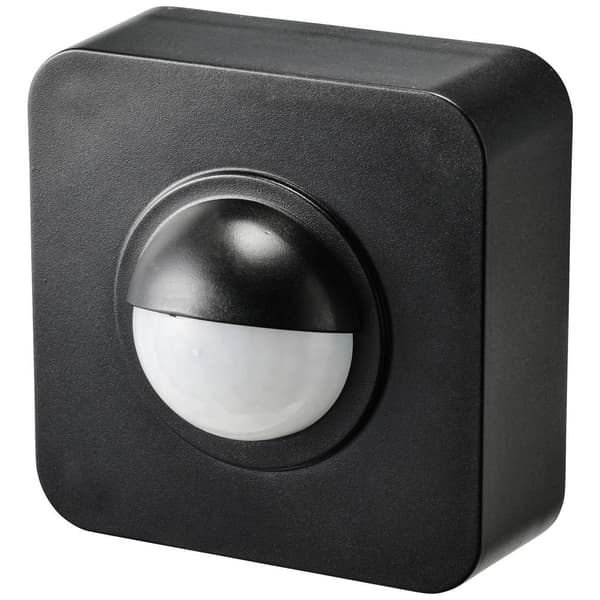 Sygonix SY-5046552 PIR-rörelsedetektor Utanpåliggande 120 ° Svart IP65