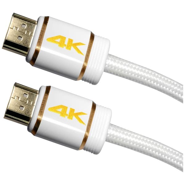 Maxtrack HDMI Anslutningskabel HDMI-A-kontakt, HDMI-A-kontakt 3.00 m Vit C 216-3 L 4K UHD HDMI-kabel