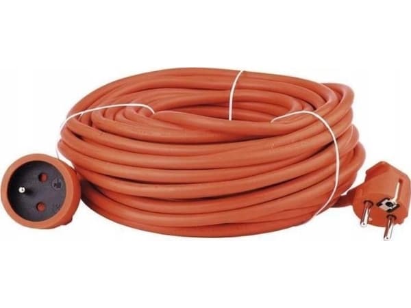 VERTEX PZO20M Upprullbar förlängningskabel 20 m 3x2,5 mm Orange