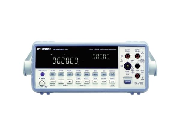 GW Instek 01DM8255A0GS-ISO Bord-multimeter Kalibrering efter (ISO) digital CAT II 500 V Visning (counts): 200000