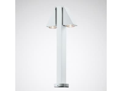 Trilux 5565440, Markbelysning utomhus, Grå, Vit, Gjuten aluminium, Glas, IP54, Entré, Fasad, Trädgård, Trädgårdsgång, LED