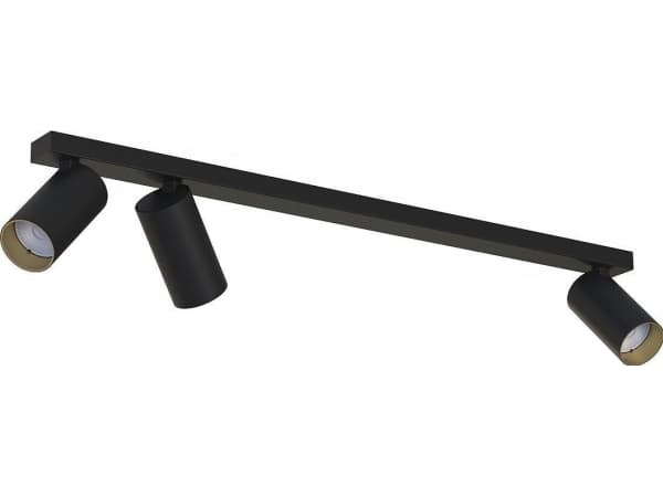 Nowodvorski taklampe Utenpåliggende 3-flamme lampe Mono 7767 garderobe taklampe svart