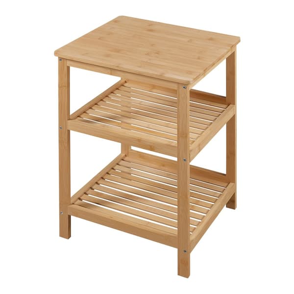 Sidobord Ikerasak sängbord hylla 60x40x40 cm bambu [en.casa]