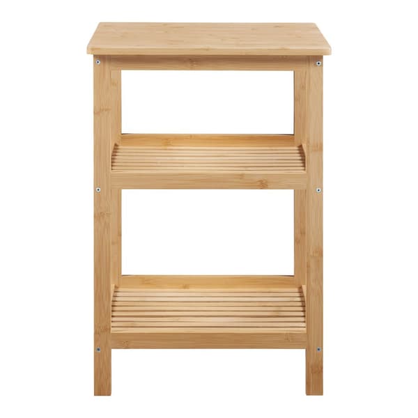 Sidobord Ikerasak sängbord hylla 60x40x40 cm bambu [en.casa]