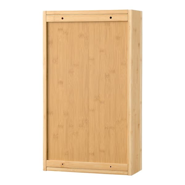 Spegelskåp Ikorfat badrumsskåp 60,5x35x14 cm bambu [en.casa]