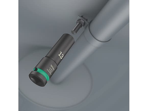 Wera 05004841001, Kraftpipesett, Sort, 11 hoder, 1/2", Metrisk, 13,14,15,16,17,18,19,21,22,24,27 mm