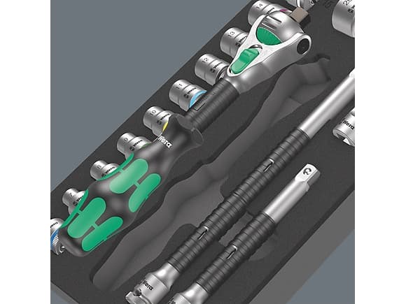 Wera 05150111001, 23 stykker, Sort, Grønn, Stål, Sort, Grønn, 2,19 kg, 40,5 cm, 18,5 cm