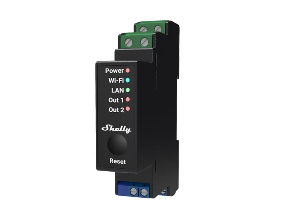 Shelly Home Relay Pro 2pm Wlan & Lan Switching Actuator Max. 25a Bt Measurement Function