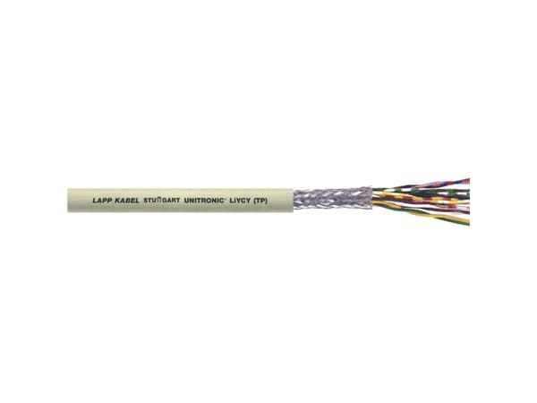 LappKabel 0035131, LiYCY (TP) Control Data Cable, 2 x2 x 0.14 mm², Grey Sheath