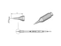Miniatyrbilde 1 av 2: JBC Tools C245032 Loddespids Rund form, lige Spidsstørrelse 0.4 mm Indhold 1 stk